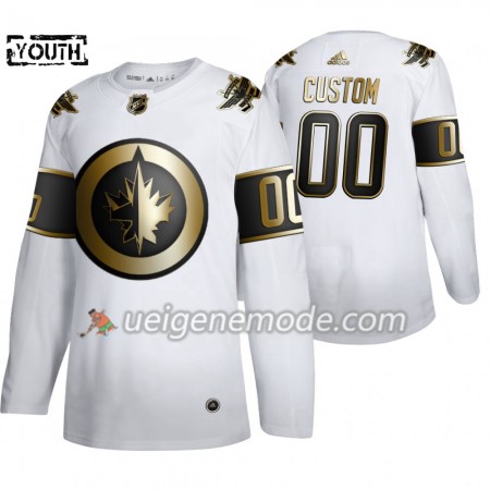 Kinder Eishockey Winnipeg Jets Trikot Custom Adidas 2019-2020 Golden Edition Weiß Authentic